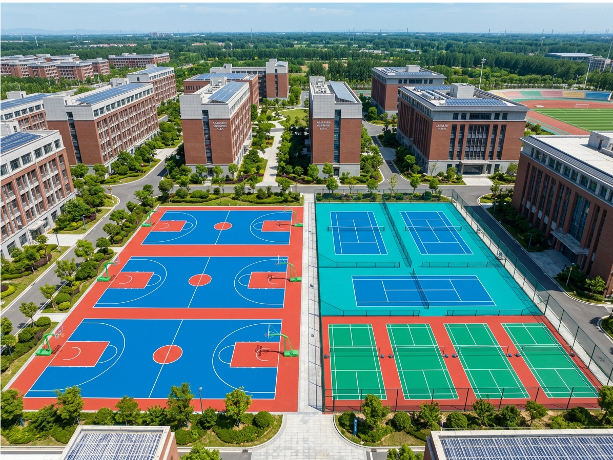 梅州市硅PU球场硅PU篮球场 - 厂家